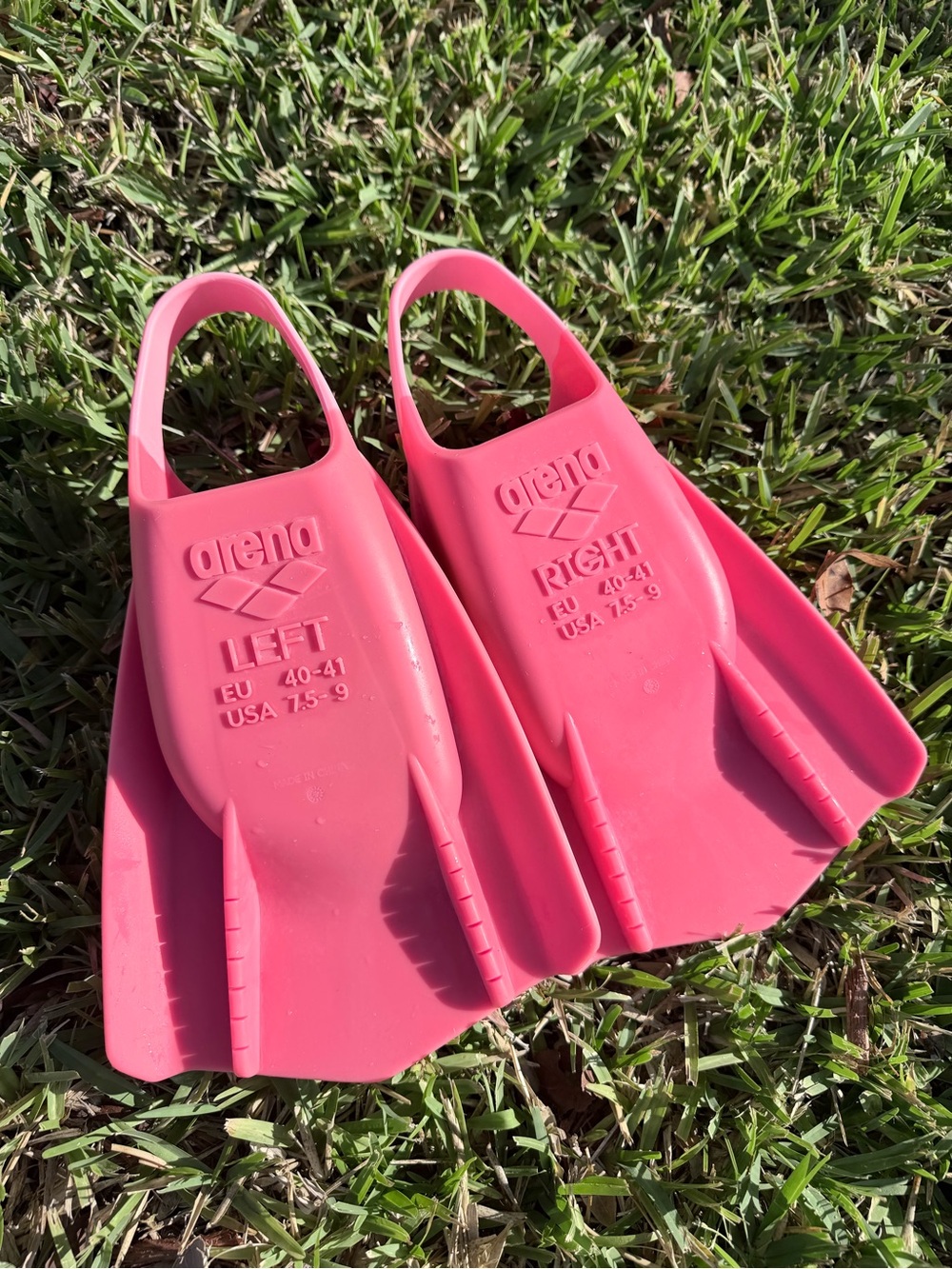 Arena Women's Pink Fins Swim Training Size 7.5-9 USA - Picture 5 of 10